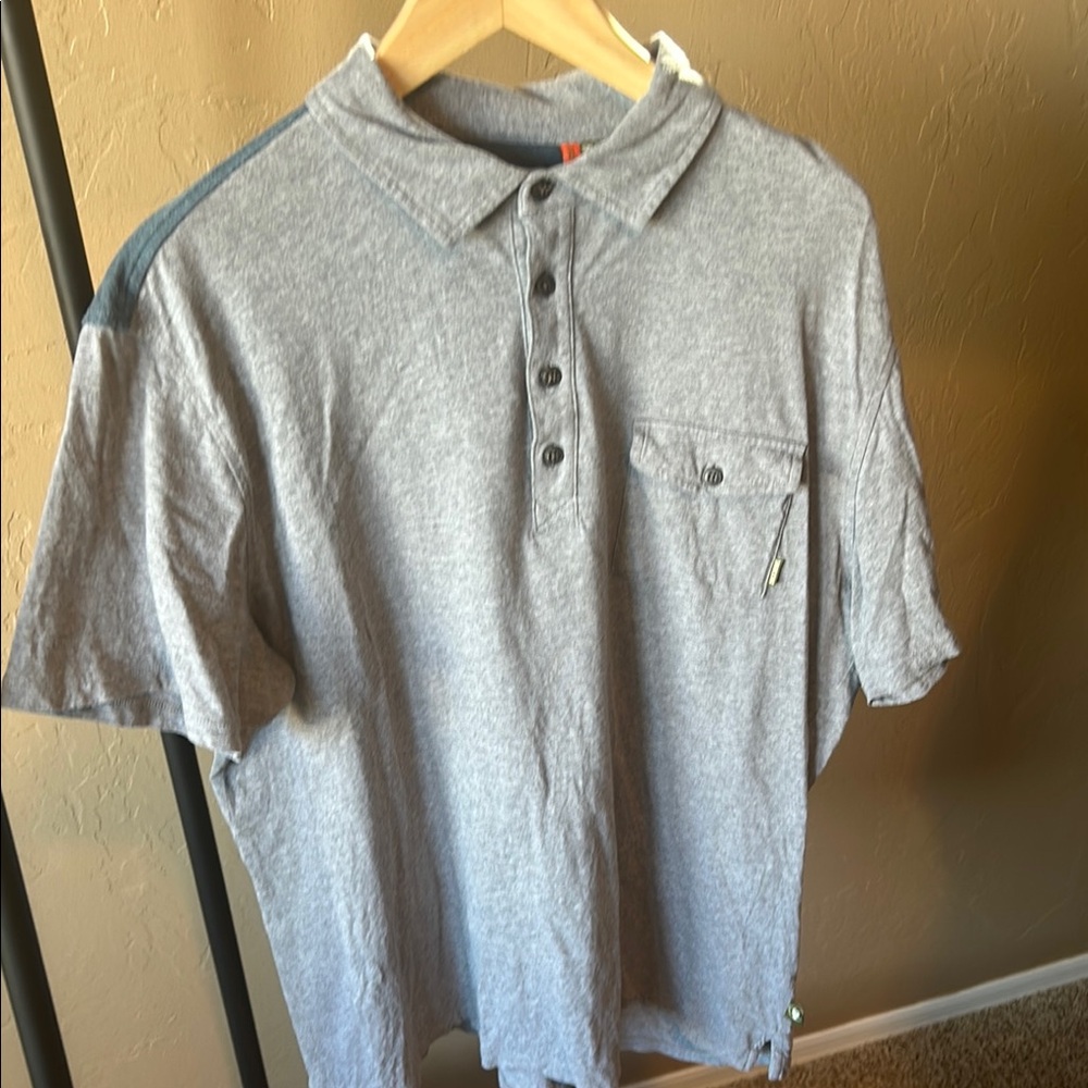 Howler Brothers Men's Gray Polo Shirt